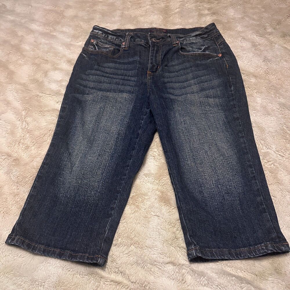 Vintage Y2K ZD Premium Women’s Size 14 Denim Jorts / Bermuda Shorts Mid-rise - Picture 2 of 10